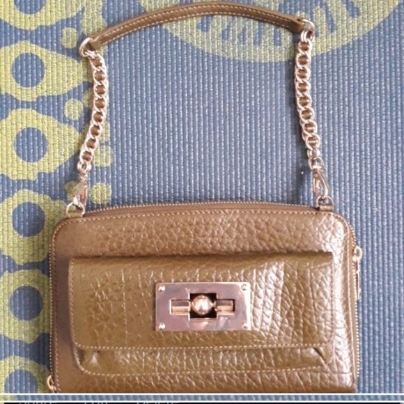 Donna Karan collection convertible leather croc clutch - Picture 3 of 5